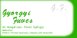 gyorgyi fuves business card
